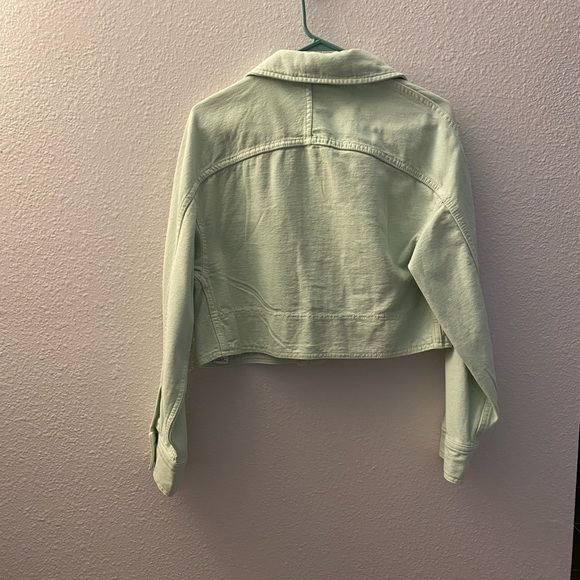 Zara Cropped Oversized Shirt Jacket - Picture 4 of 6